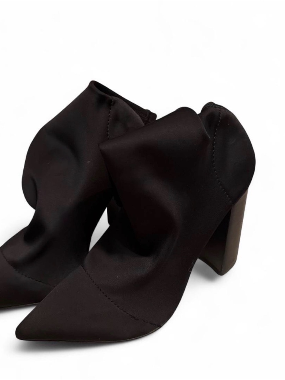 Tony Bianco Black ankle boots with pointed toe and block heel 6.5